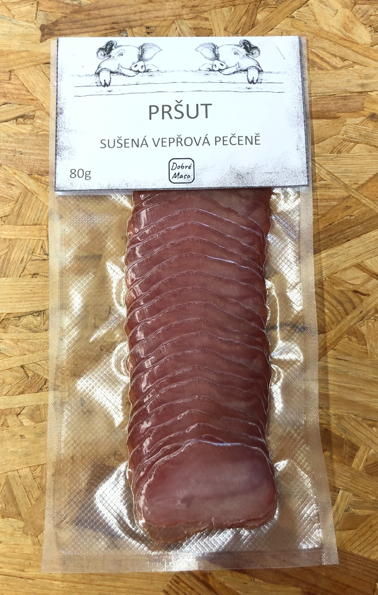 Pršut 80g :: Dobré maso – Dorážka